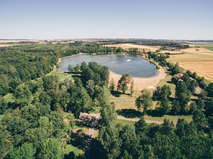View from property 4, Lakeside Chalet at Moncontour Park, Vienne