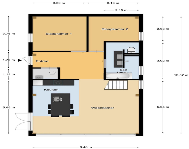 Floor plan 5, Spacious Holiday Park Villa for 10, Baarle-Nassau