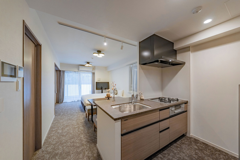 Private kitchen 5, Apartment Hotel 11 Osaka Tenmangu, Osaka