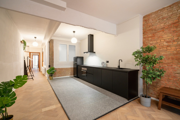 Private kitchen 2, Grand Central Station 2br/14p Apartment, Antwerpen