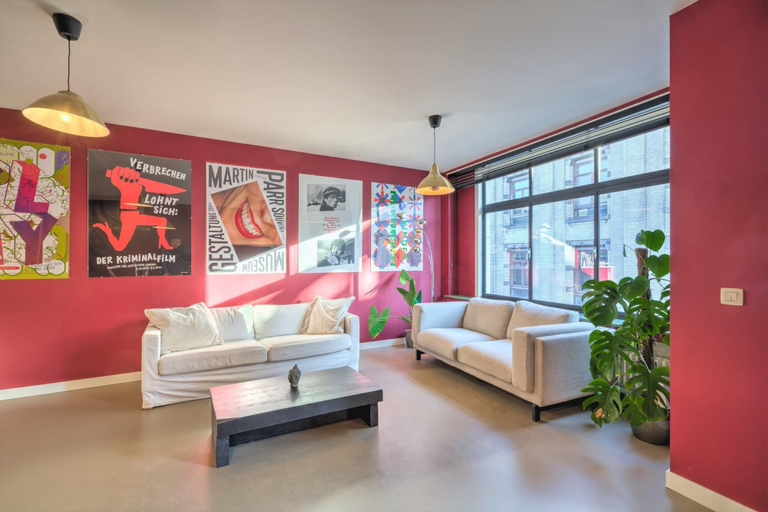 Living room, Spacious Stay for 9 in Antwerp, Antwerpen