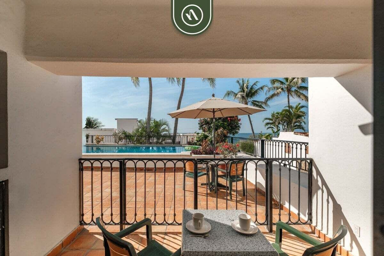 Outdoor dining 5, Amazing 2 BR Condo Overlooking the Pool - Romantic Zone, Puerto Vallarta
