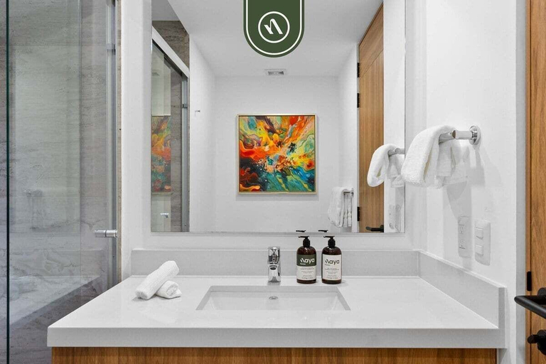 Bathroom 3, Oceanfront 3 BR Condo With Private Beach - Pools, Puerto Vallarta