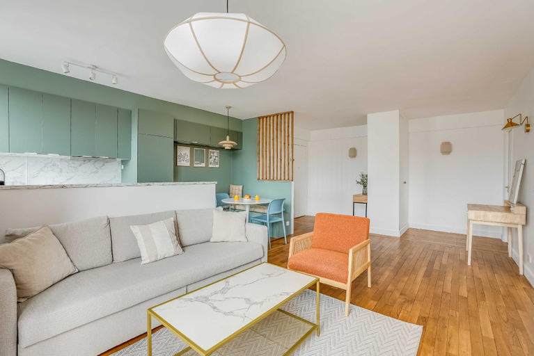 Separate living room 4, Design Appartement 1BR/2P - Beaugrenelle, Paris