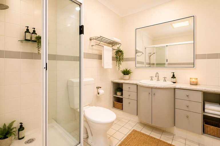 Bathroom 3, Abby's Beach Villa, Busselton