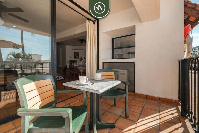 Outdoor dining 2, Amazing 2 BR Condo Overlooking the Pool - Romantic Zone, Puerto Vallarta