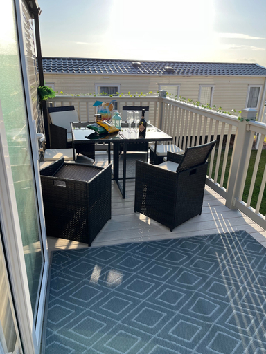 Outdoor dining 3, Bang Tidy 261 - Cabin - Wifi - Pool - Sleep 6, Torbay