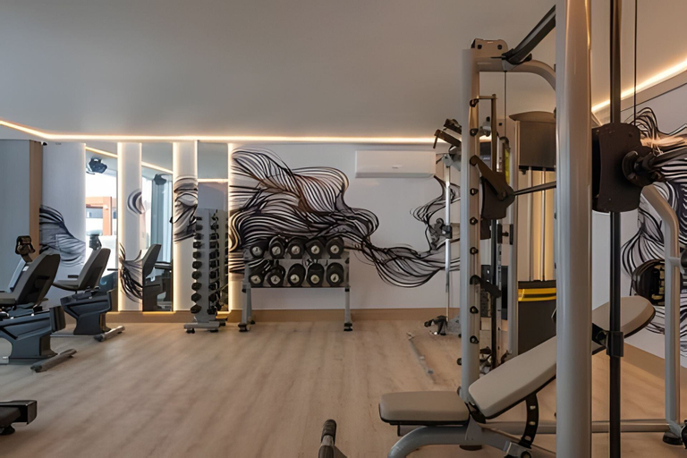 Fitness facility, Flat pé na areia 406 Branco Haus, João Pessoa