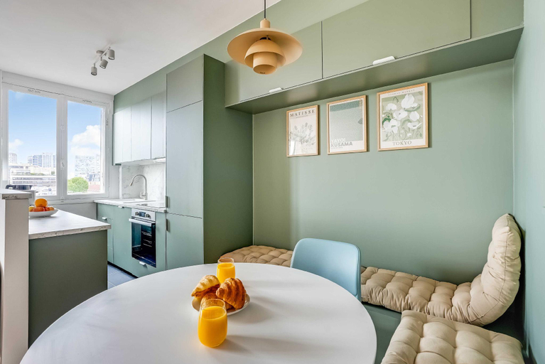 Kitchen, Design Appartement 1BR/2P - Beaugrenelle, Paris