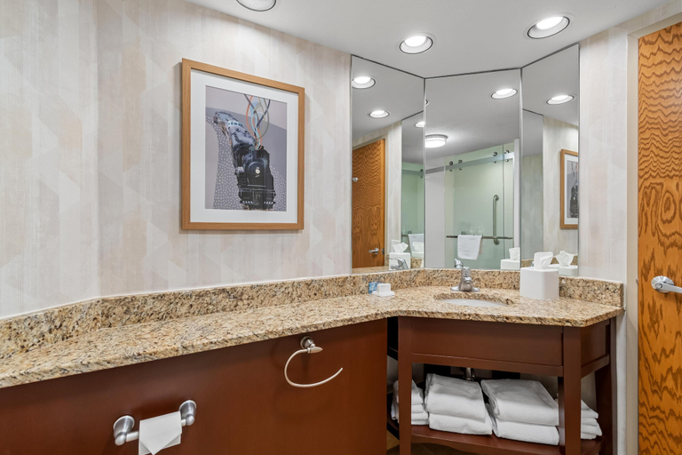 Bathroom 5, Hampton Inn Duluth Canal Park, Lake Superior