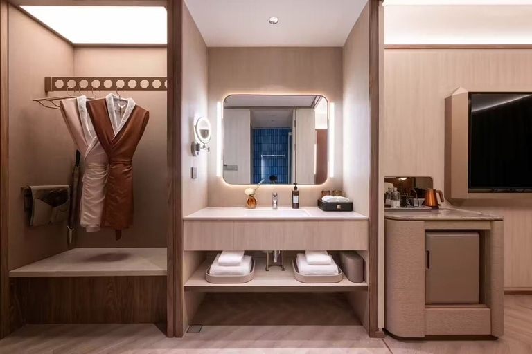 Bathroom 5, Crystal Orange Hotel Shenzhen Bay MixC, Shenzhen