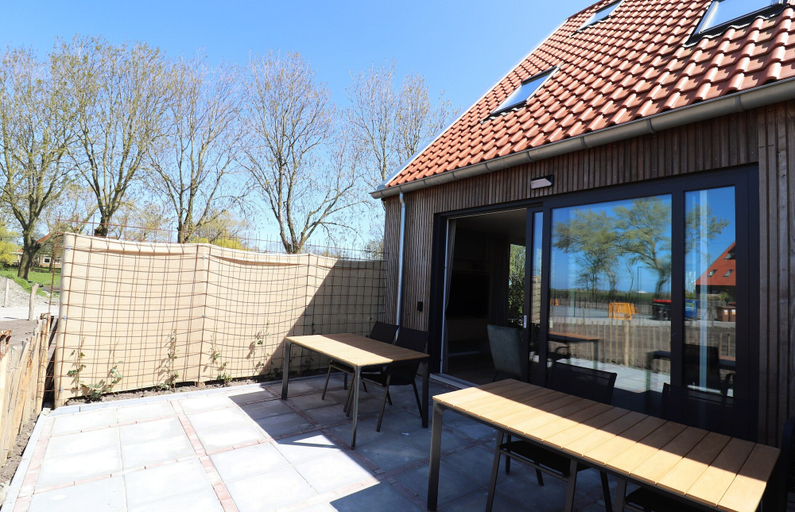 Balcony, Brand new corner villa in Friesland, Littenseradiel