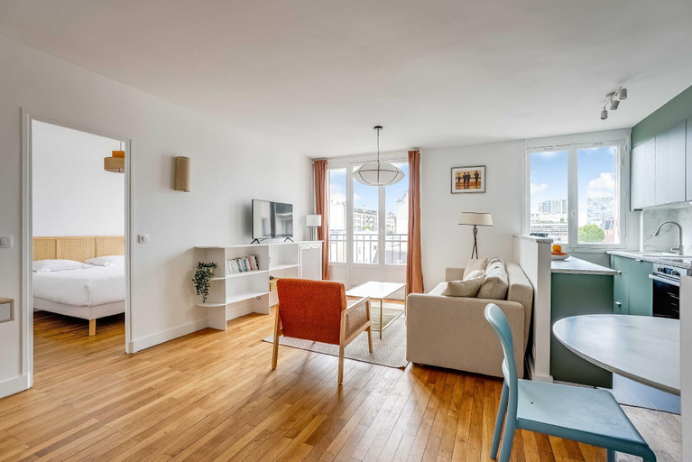Separate living room 2, Design Appartement 1BR/2P - Beaugrenelle, Paris