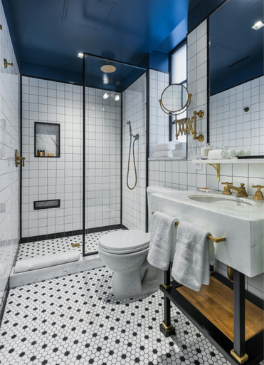 Bathroom 4, Merrion Row Hotel and Public House, New York