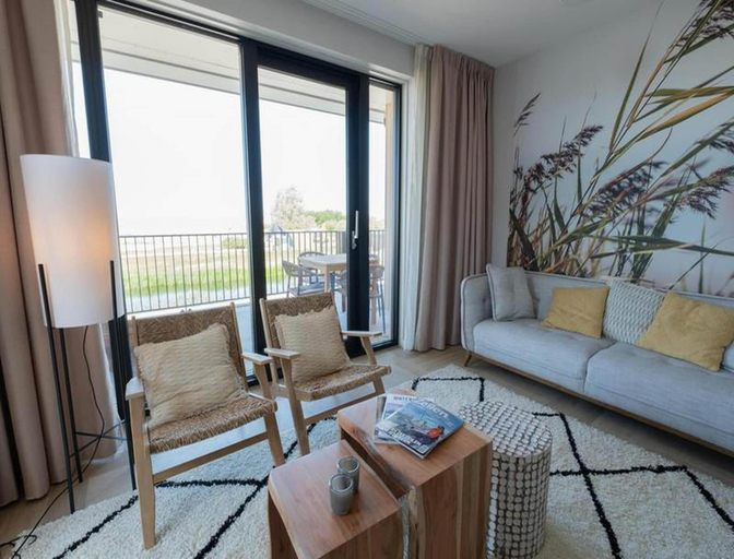 Living room 5, Beachfront Apartment for Four in Workum