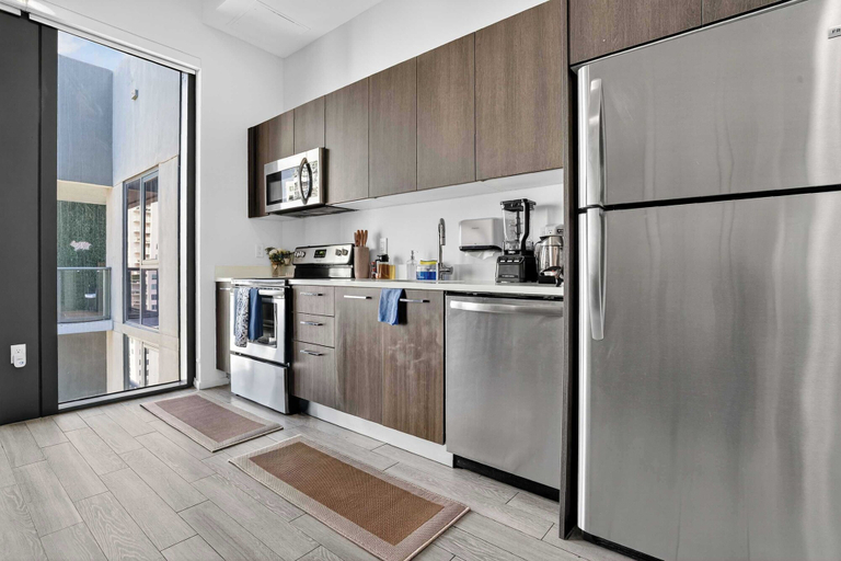 Interior 5, Downtown Miami Penthouse Studio Skyline Balcony Suite Near Port Luxepad, Miami-Dade