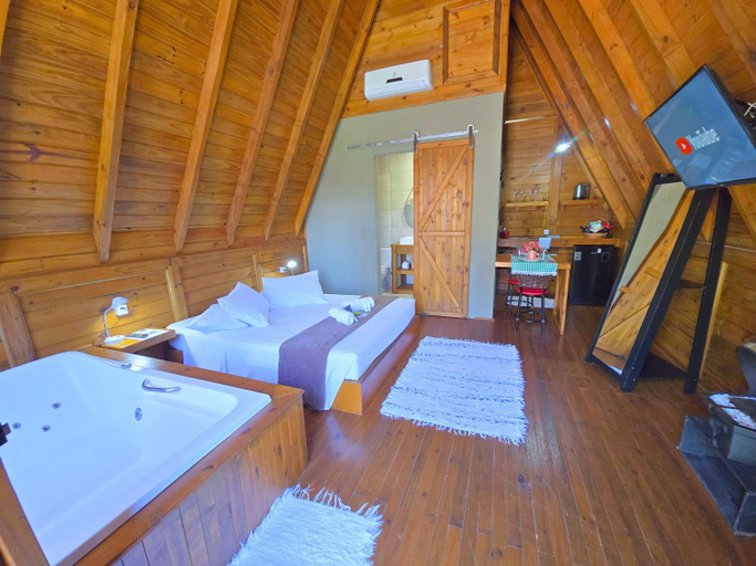 Bedroom, Pousada Chale Suico Bombinhas, Bombinhas