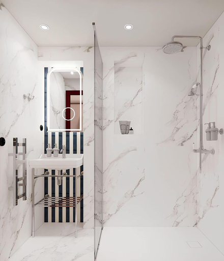 Bathroom 4, Grand Hotel De Turin, Paris