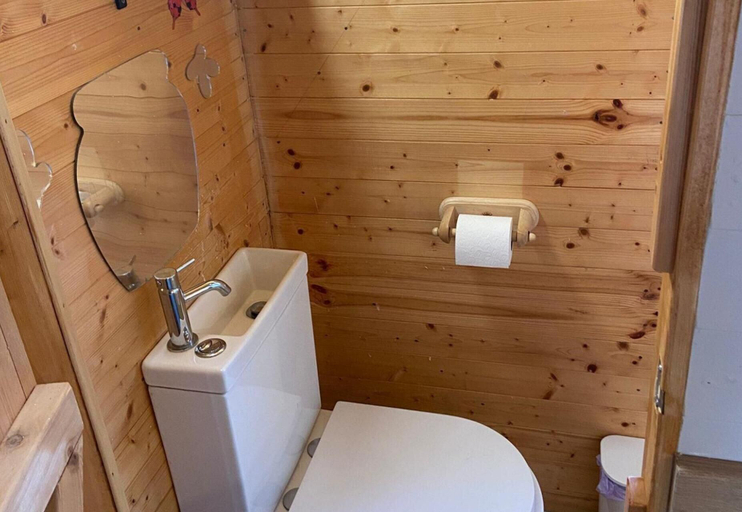 Bathroom 3, Riverside Retreats Shepherds Hut in Newtown Wales, Powys