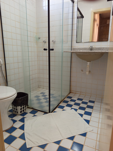 Bathroom, pousada vila real, São Mateus