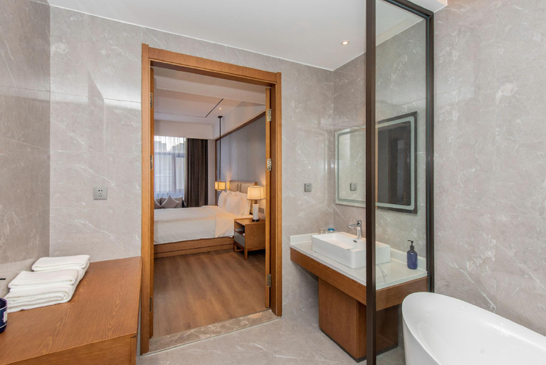 Bathroom 3, Starway Hotel Qingyang Huan County Chengnan New District, Qingyang