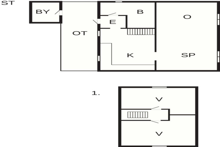 Floor plan 4, 4 Person Holiday Home in Hanstholm, Thisted