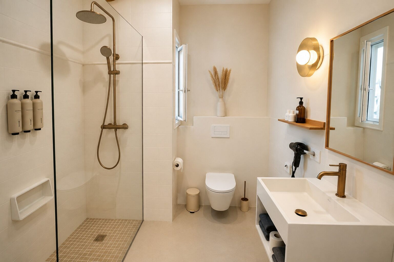 Bathroom 4, Hotel S'algaret, Baleares