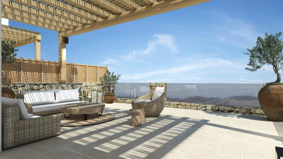 Balcony/terrace 4, Sofrano Luxury Apartments, North Aegean