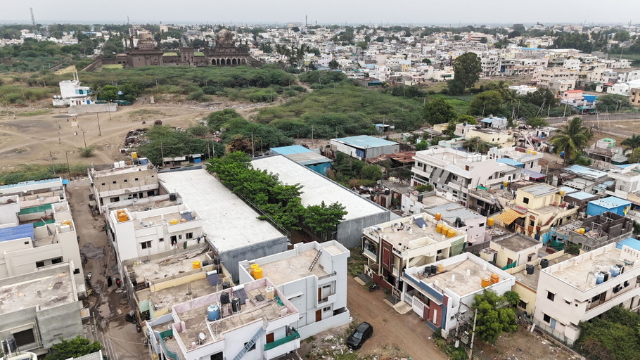 Aerial view, Taj villa, Bijapur