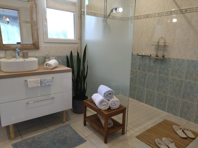 Bathroom 3, Fleurs de Cosmos, suite lumineuse climatisee, Tarn