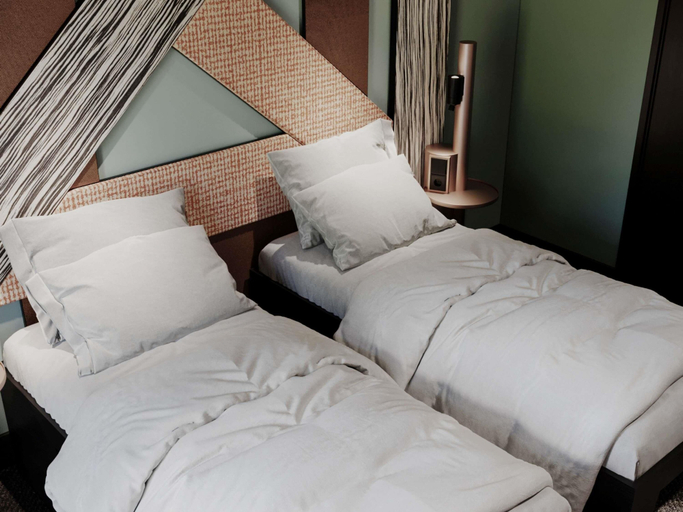 Bedroom 2, TRIBE Strasbourg Centre Gare, Bas-Rhin