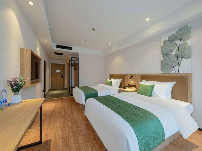 Bedroom, Green Tree Inn Express Heze University Town, Heze