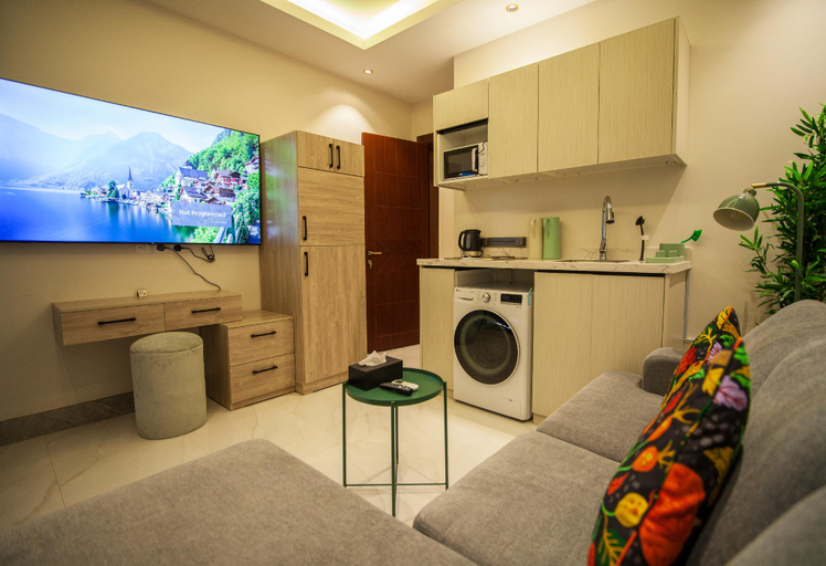 Family room, Luxury One-Bedroom Apt AlRimal-4, Riyadh