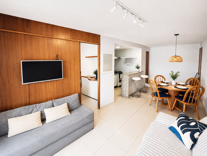 Living area, Hosts BR - Flat Vista Mar no Meireles, Fortaleza