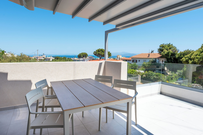 Balcony 3, Aether Suites Near Athens Airport by SEM, Attica