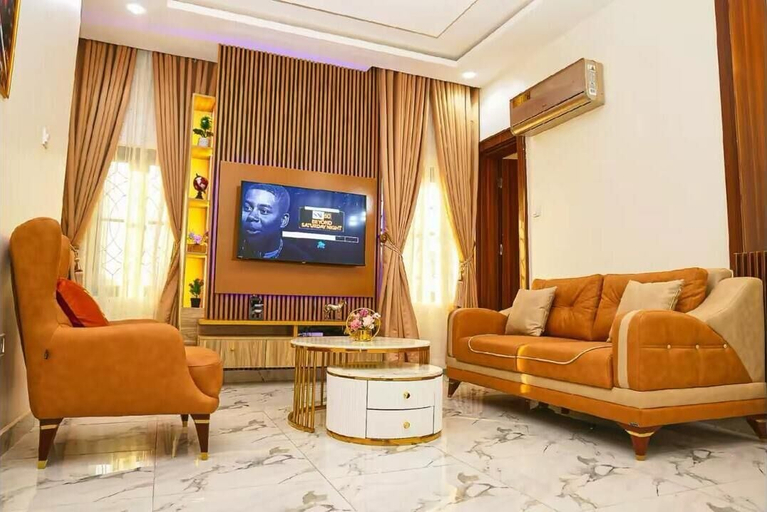 Living area 5, Vintage Palace Apartment, AbujaMun