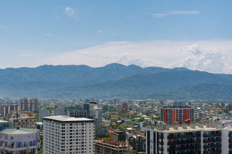 View from room 2, Black Sea Point Apartments 9, Batumi