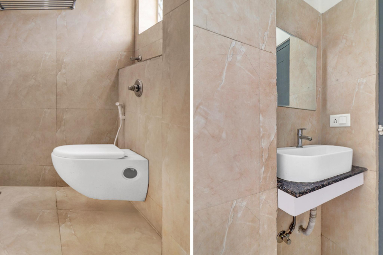 Bathroom, Super Capital O Qualia Gachibowli, Hyderabad