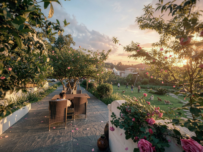 Garden 2, Inshan Mountain Boutique Lodge, Zhangjiajie