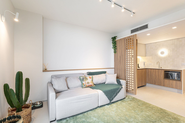 Living area 4, ARK Houses - Flat Luxo Vista-Mar c/ Piscina na Cobertura, Santos