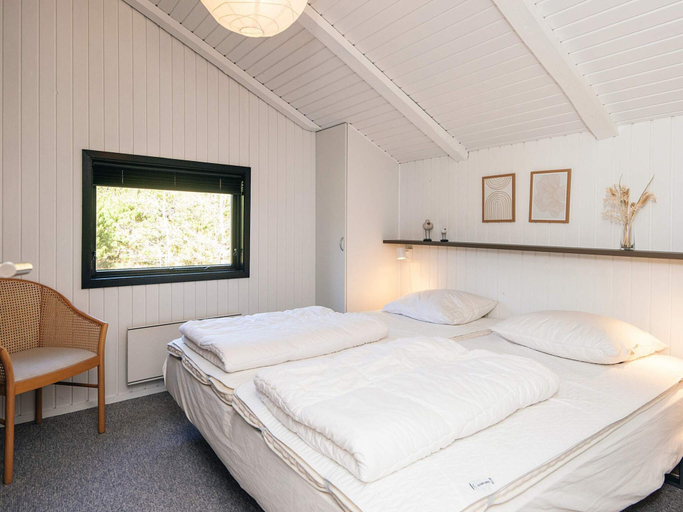 Bedroom 2, 4 Star Holiday Home in Norre Nebel, Varde