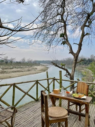 Outdoor dining 2, Happy Lemon Tree Lodge, Narayani