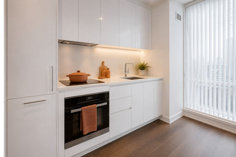 Private kitchen, The Iceboat Luxe Stay, Toronto