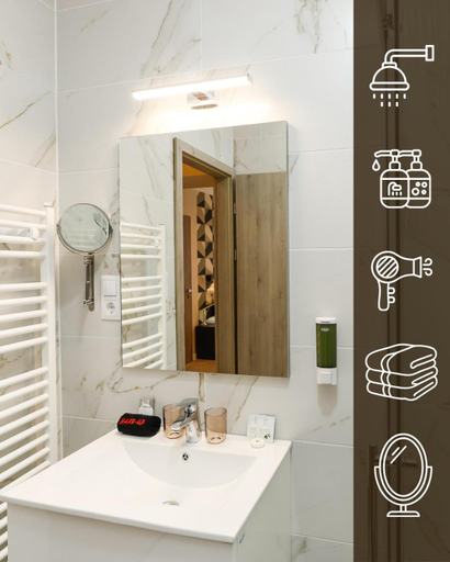 Bathroom 3, Lumen Gasztropanzio, Eger
