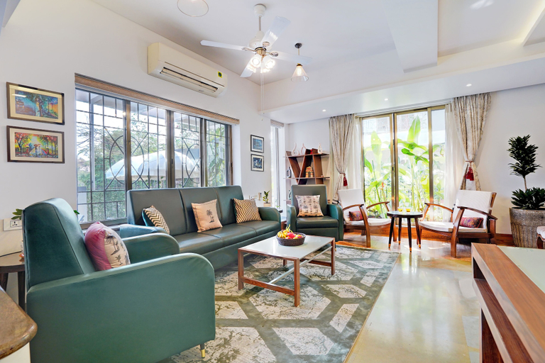Living area, Alaya Stay Adarsh Villa PetFriendly 3BHK, Pune