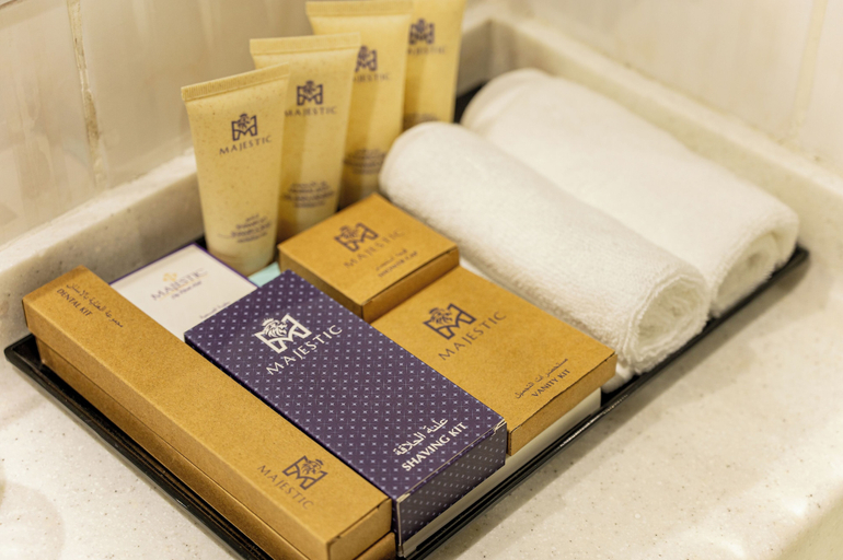 Bathroom amenities, Majestic Central Hotel, Dubai