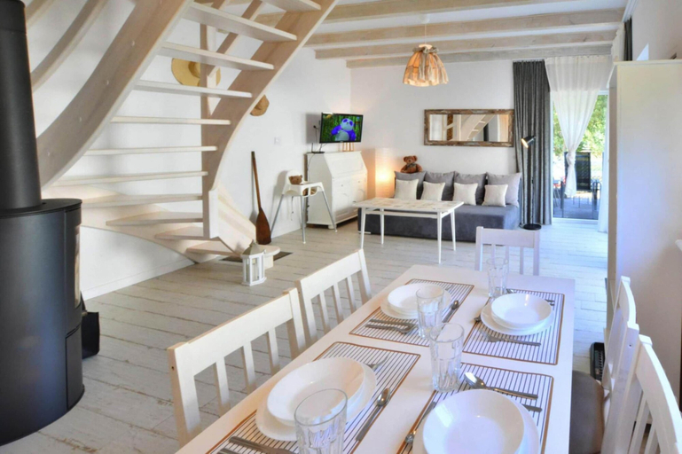 Living room 2, Large Holiday Homes With Fireplace and Garden, Sławno