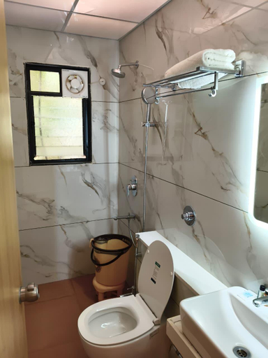 Bathroom 3, Hotel Sanket Inn, Wakad, Pune, Pune
