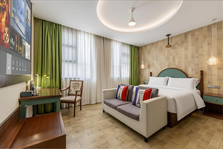 Bedroom 2, MEHOOD Hotel Changzhou Dinosaur Park Flagship, Changzhou