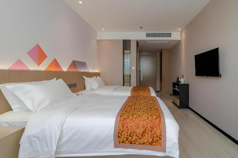 Bedroom 2, Borrman Hotel Hefei Yaohai Wanda Linquan East Road, Hefei